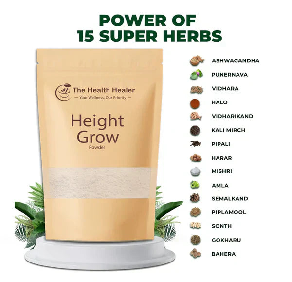 Height Grow Powder - BUY 1 GET 2 FREE - With Free Branded Ittar Gift
