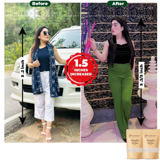 Height Grow Powder - BUY 1 GET 2 FREE - With Free Branded Ittar Gift
