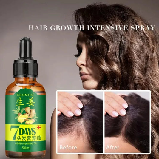7 Day Ginger Oil – Natural Herbal Hair Growth Serum (30ML buy  1 get 1 fee