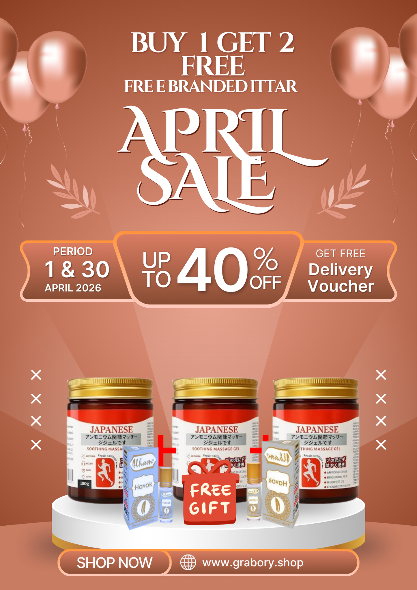 Japanese Instant Pain Relief Gel (Buy 1 Get 1 Gel 1499 only 1 piece 999 only