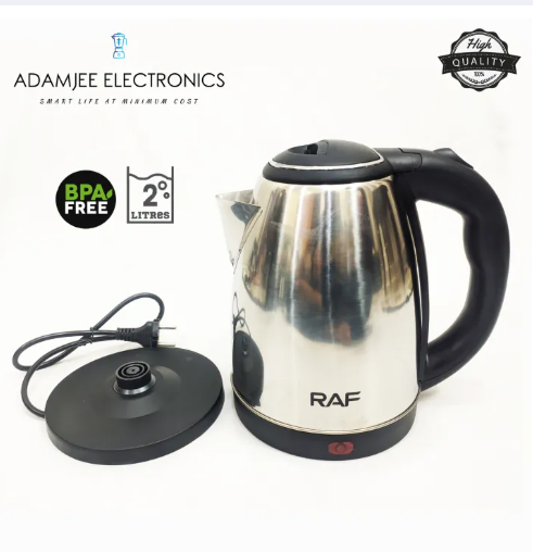 Supreme 2L Electric Kettle - 1500W, Stainless Steel, GS Certified, Rapid Boiling with Automatic Safety Switch"