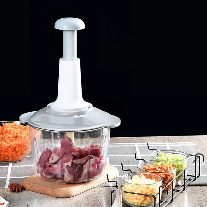Manual Hand Push Food Chopper