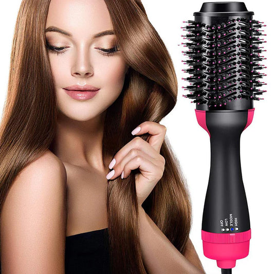 3‑in‑1 Hair Dryer with Comb, Hair Straightener & Curler