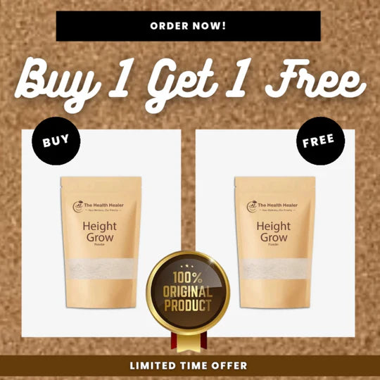 Height Grow Powder - BUY 1 GET 2 FREE - With Free Branded Ittar Gift