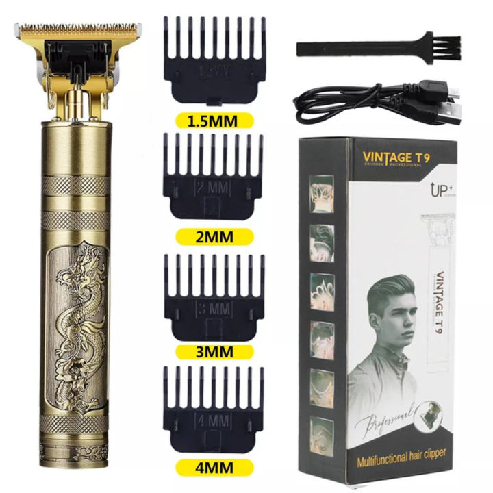 Vintage T9 Professional Metal Trimmer (Gold)