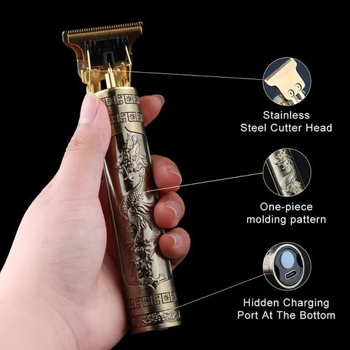 Vintage T9 Professional Metal Trimmer (Gold)