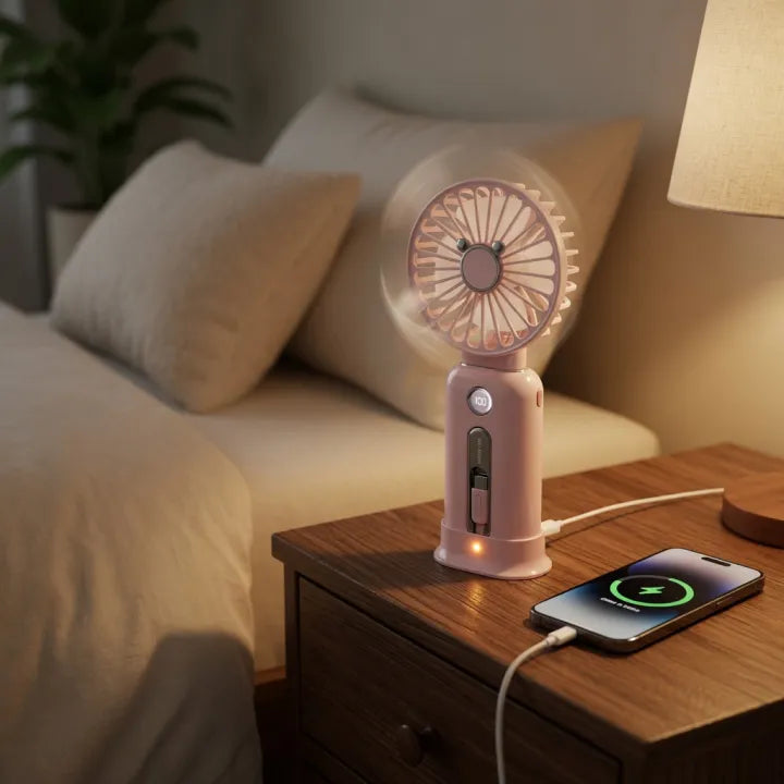 Mini Fan & Portable Power Bank Green Lion WindMate 10000mAh