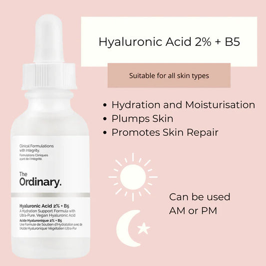 The Ordinary Hyaluronic Acid 2% + B5 – Hydrating Serum